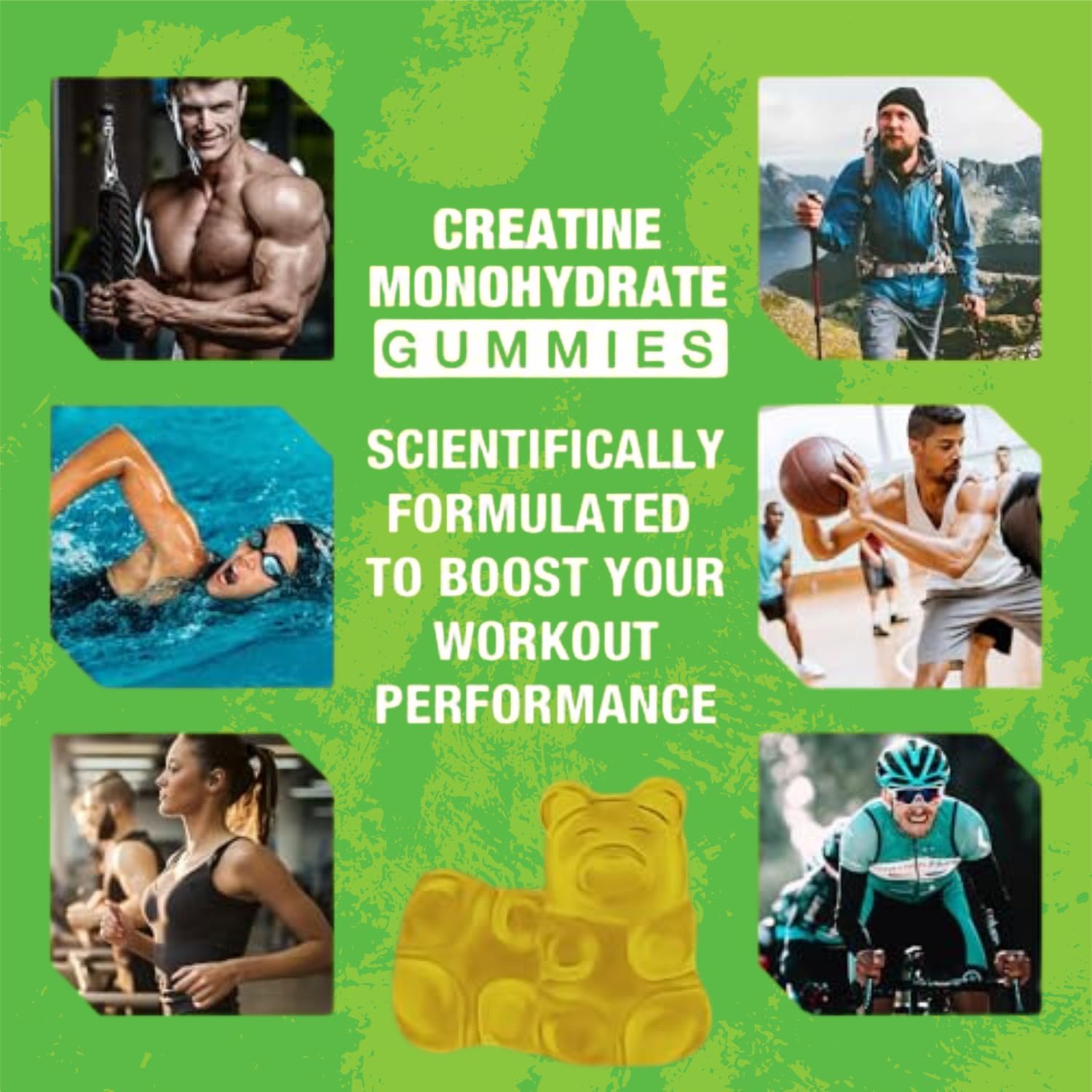Riyuetian Creatine Monohydrate Gummies serving scoop for portion control