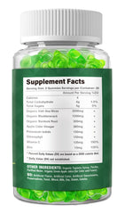 Riyuetian Sea Moss Gummies container open with gummies spilling