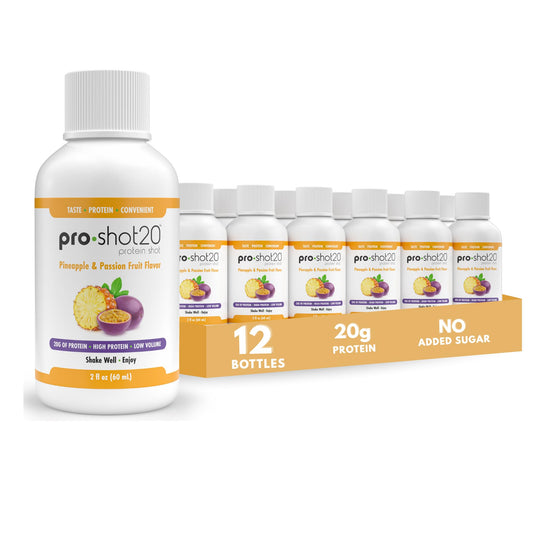 R-Kane Pro-Shot20 pineapple-passion bottle ready-to-drink on the go.