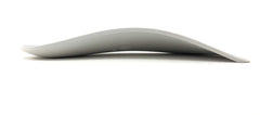 RMG rigid orthotics arch support insoles for women, two-pack for improved alignment and balance.