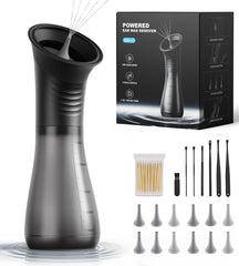Rnful ear cleaner with LED display for easy power monitoring.