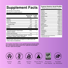 Creamy RNWY acai protein shake in a glass