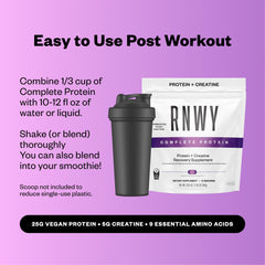 Upcycled fermentation source for RNWY acai protein