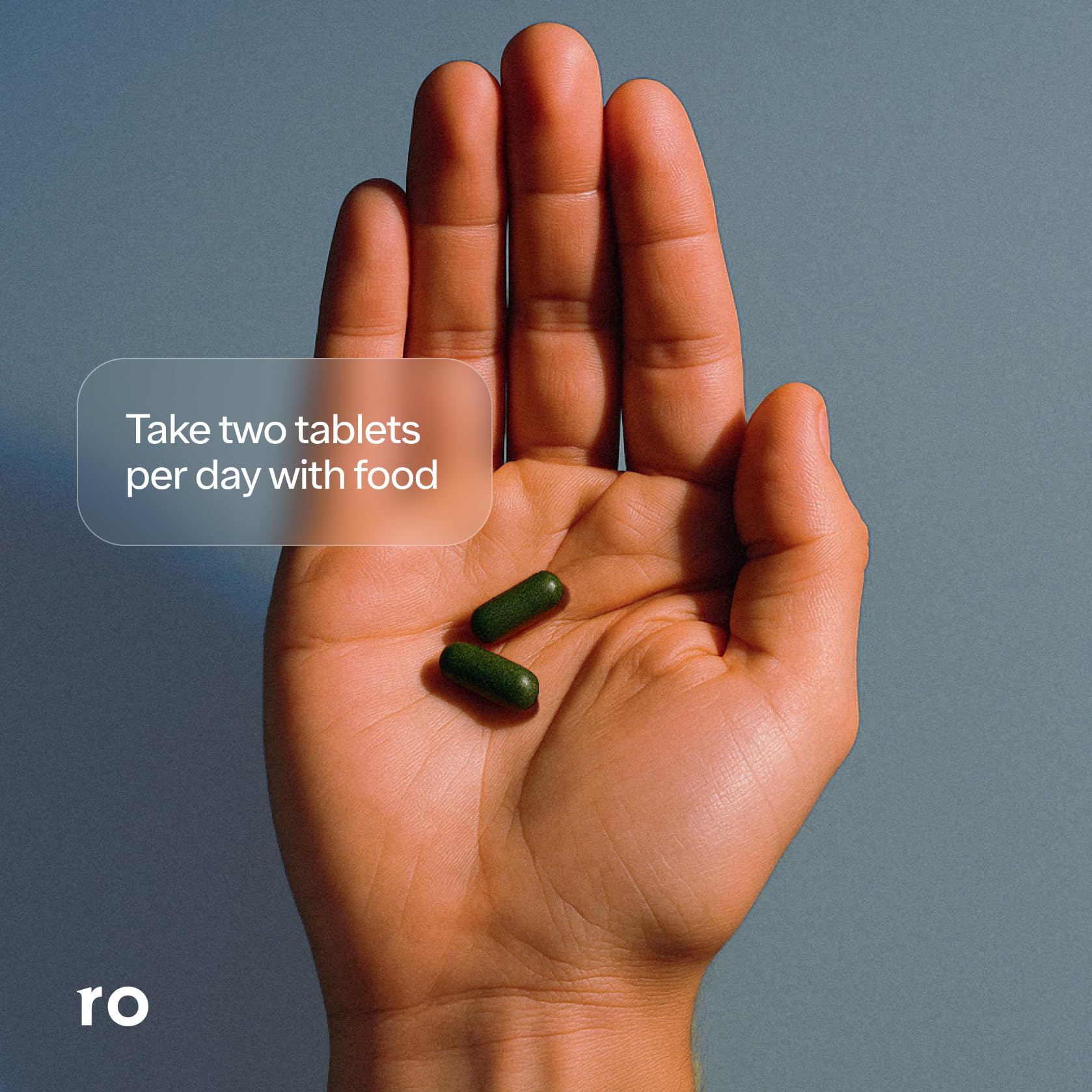 Ro Daily Multivitamin for Men nutrition facts panel highlighting minerals