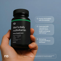 Ro Daily Multivitamin for Men packaging with 23 nutrients