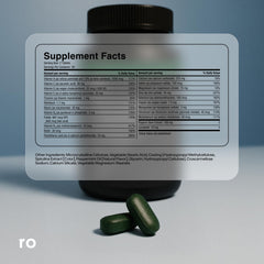 Ro Daily Multivitamin for Men science label with key vitamins