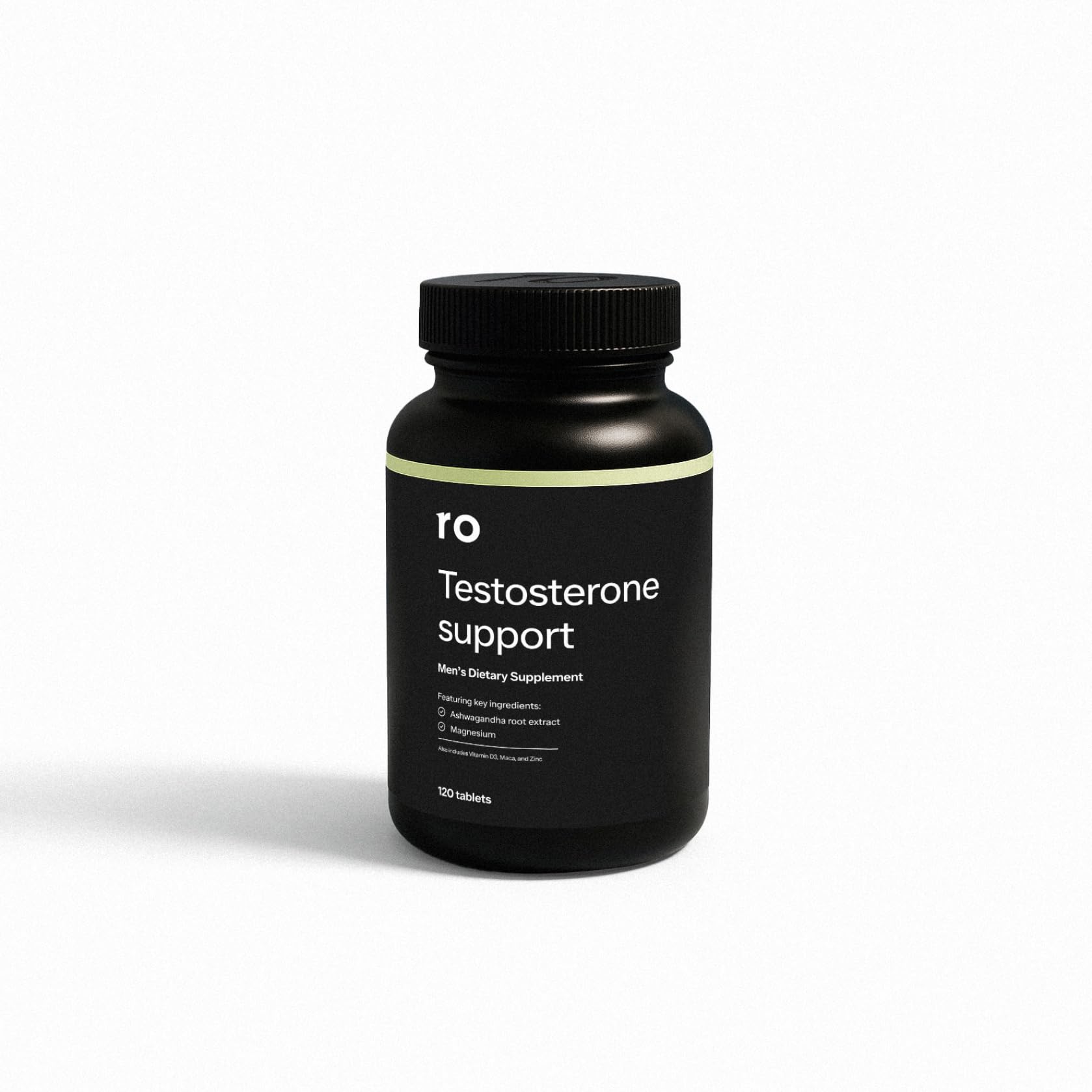 Ro Testosterone Support two-pack visual shows convenient packaging for ongoing use.