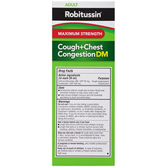 Robitussin adult-use label indicating suitable for ages 12+.