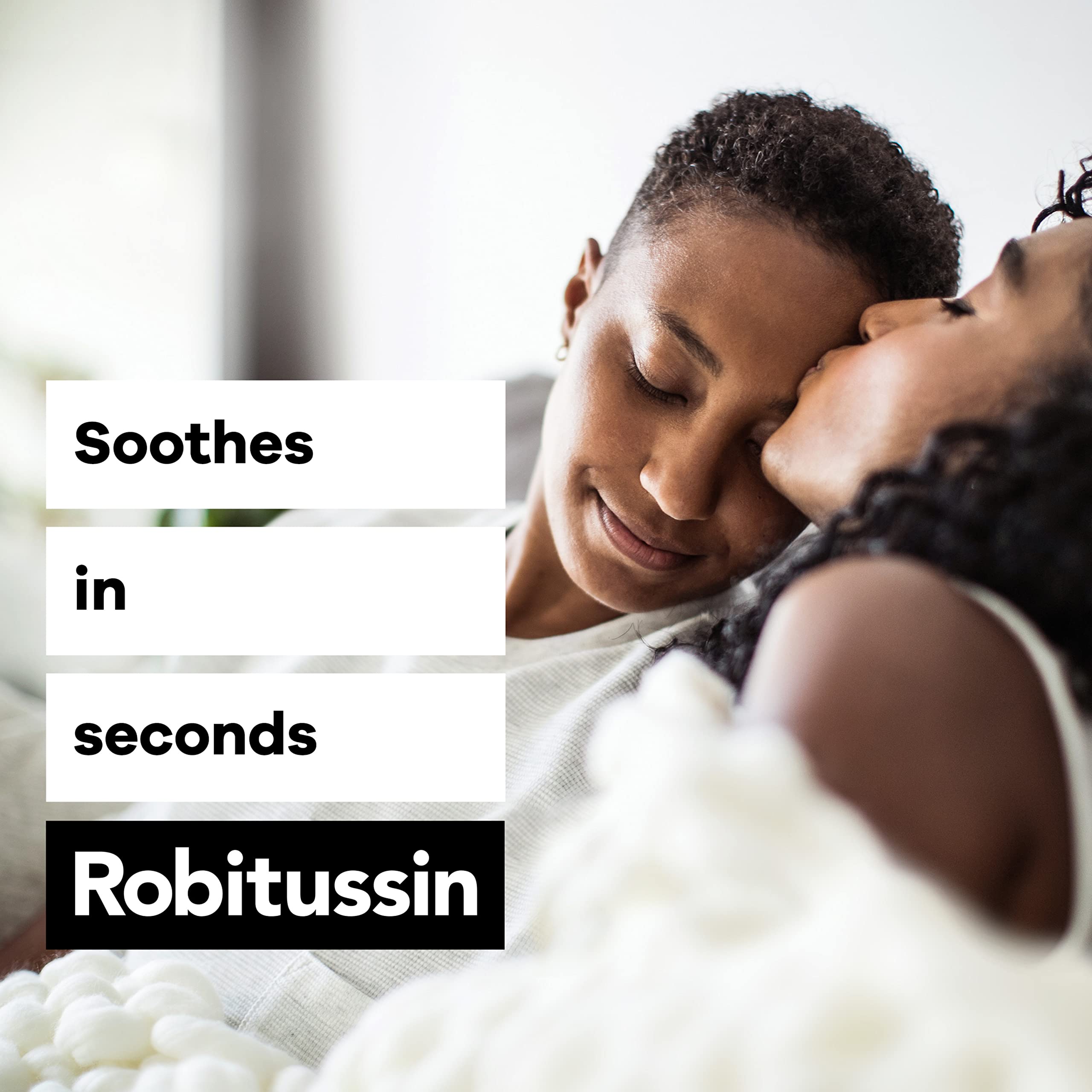 Robitussin cough syrup being poured for fast cough suppression.