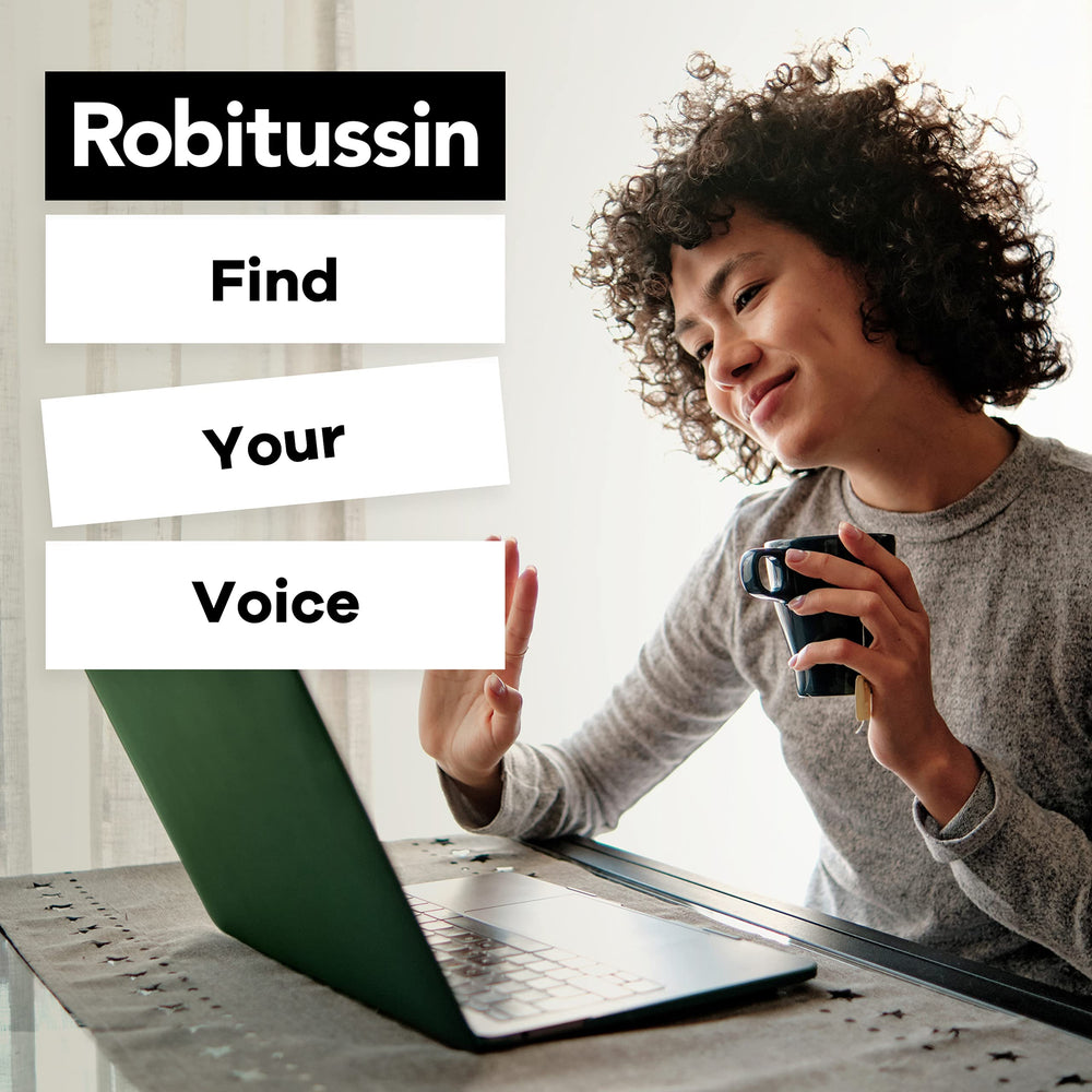 Robitussin dosing cup showing 20 mL for safe measurement.