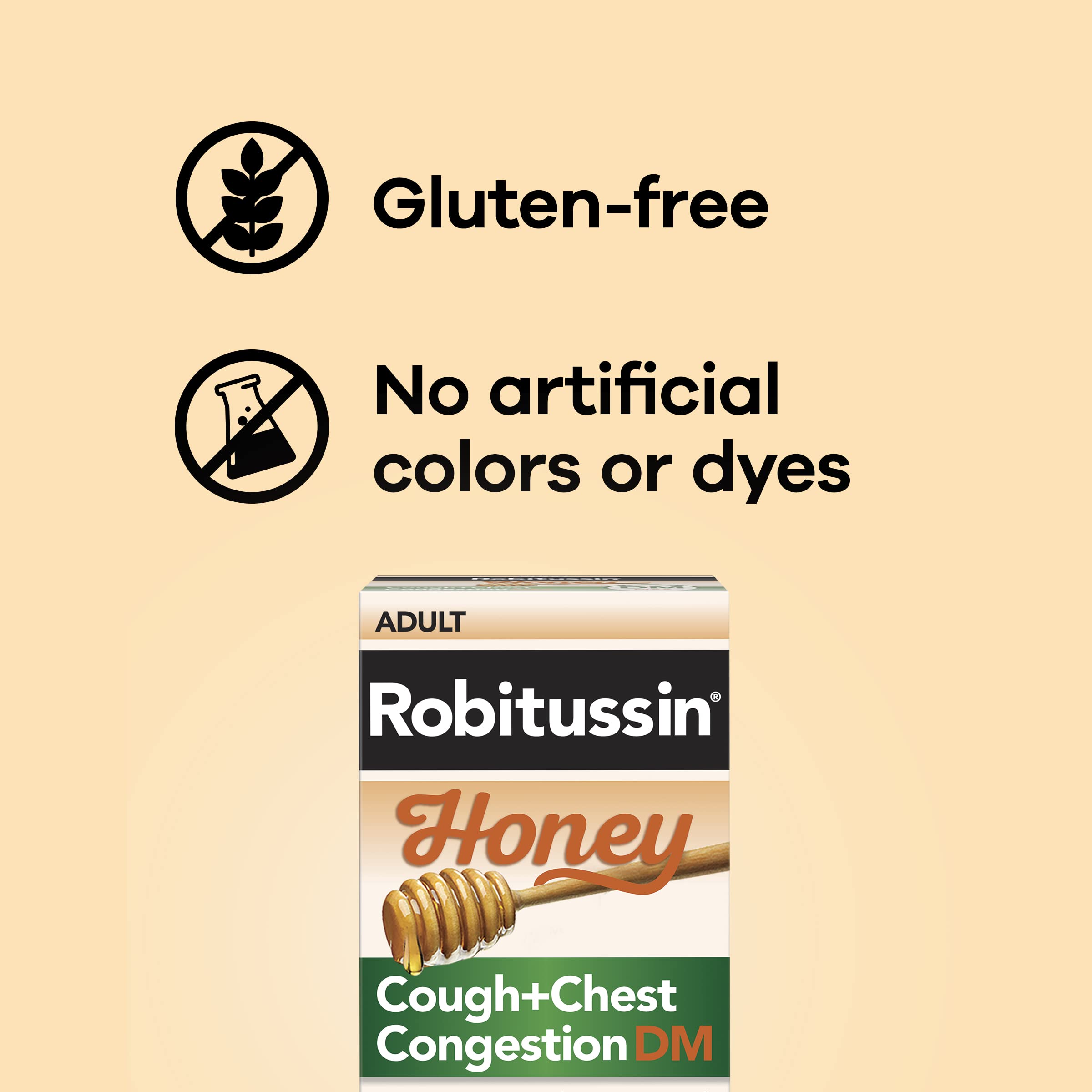 Robitussin Honey DM Max two bottles on display illustrates value pack