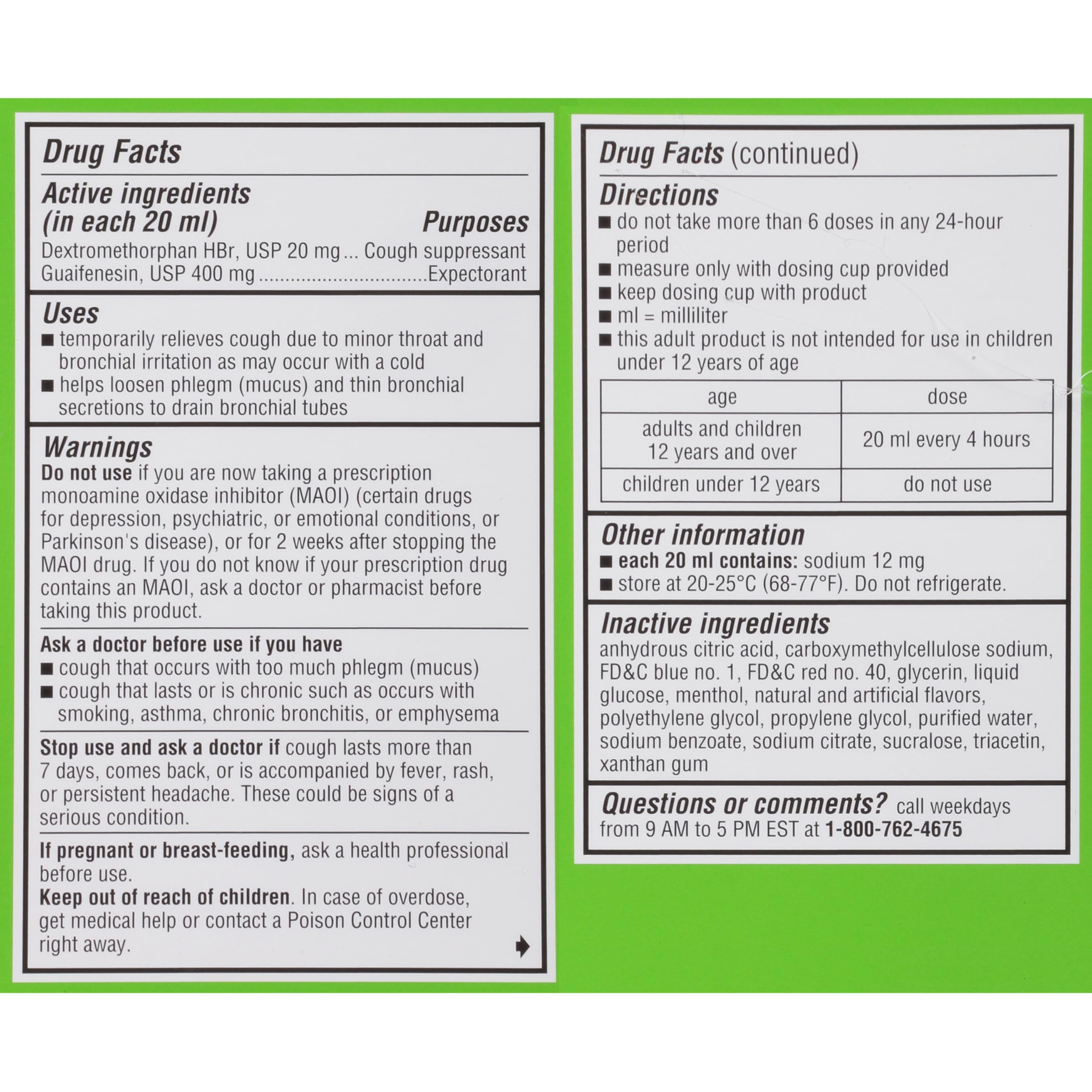 Robitussin two-bottles-pack signaling value and convenience.