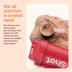Rock the Shot GLP-1 Support chocolate shake glass invites a satisfying daily ritual