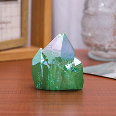 Rockcloud purple-coated crystal highlights refracted color for chic decor