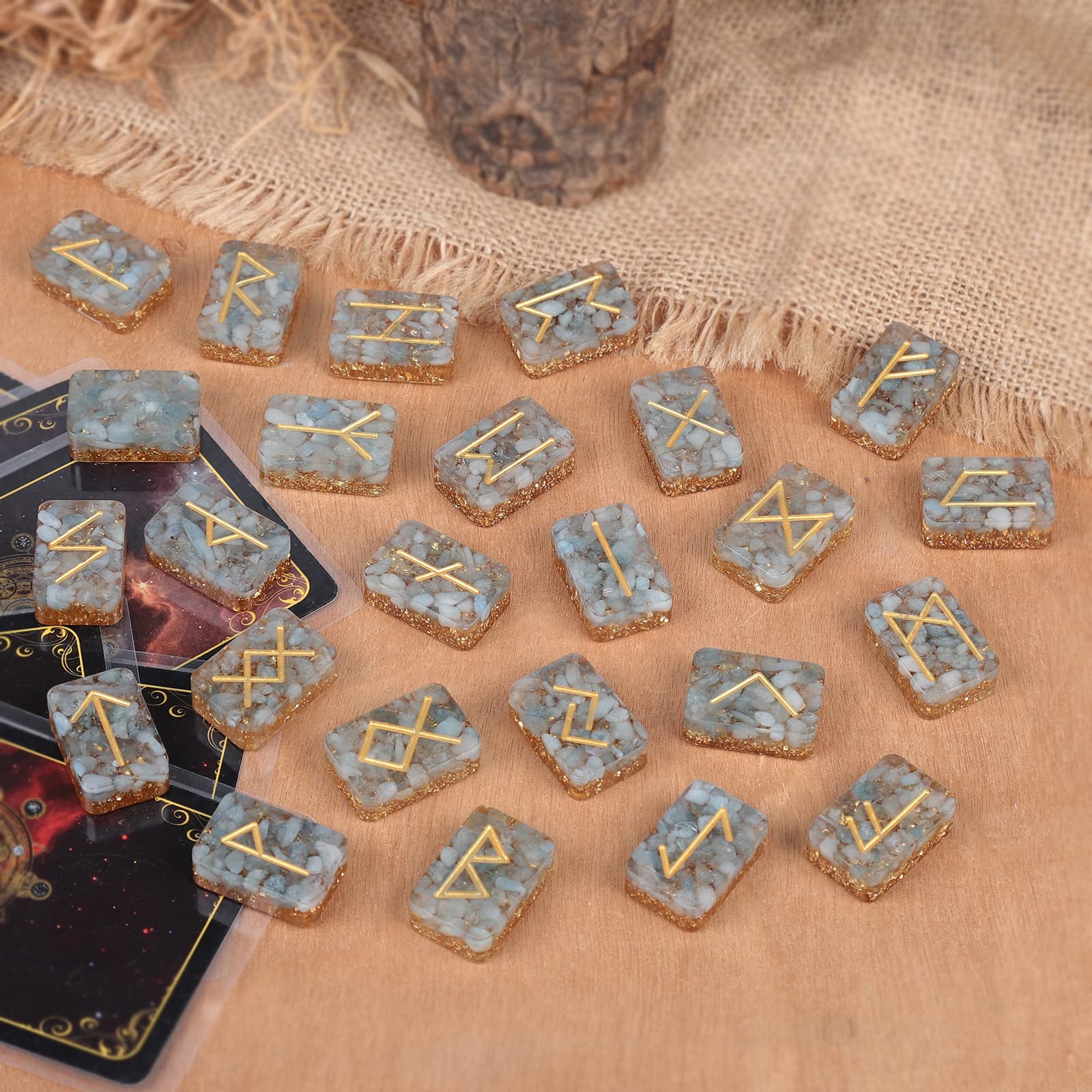 Rockcloud rune stones gift bag ready for gifting to crystal lovers