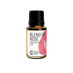 Rocky Mountain Oils Blend of Rose 15ml bottle, rich floral aroma for mood uplift.