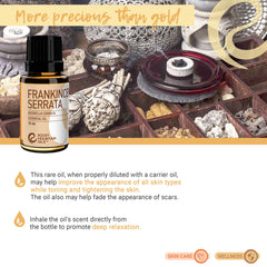 Rocky Mountain Oils Frankincense Serrata used in DIY blends for skincare.