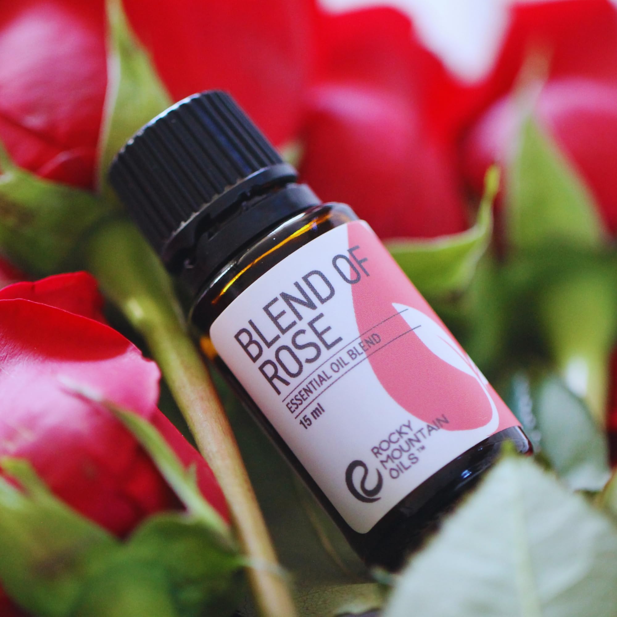 Rocky Mountain Oils Rose massage oil, ideal for a warming at home ritual.