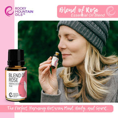 Rocky Mountain Oils Rose perfume oil, natural fragrance for daily use.