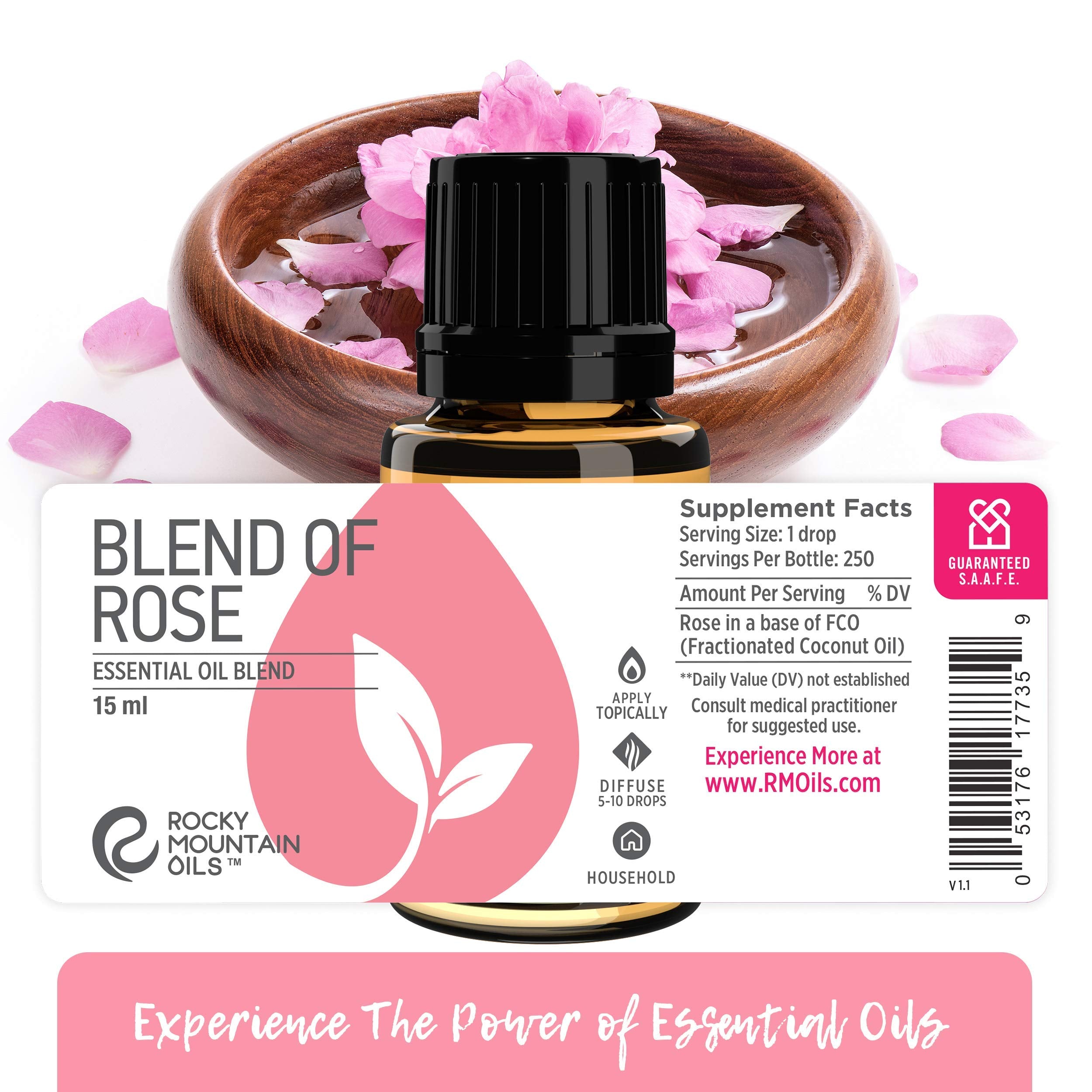 Rocky Mountain Oils Rose skin-care oil, nourishes skin for radiant tone.
