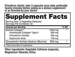 Roex Collagen II Plus label highlights ingredients for skin and joint care.