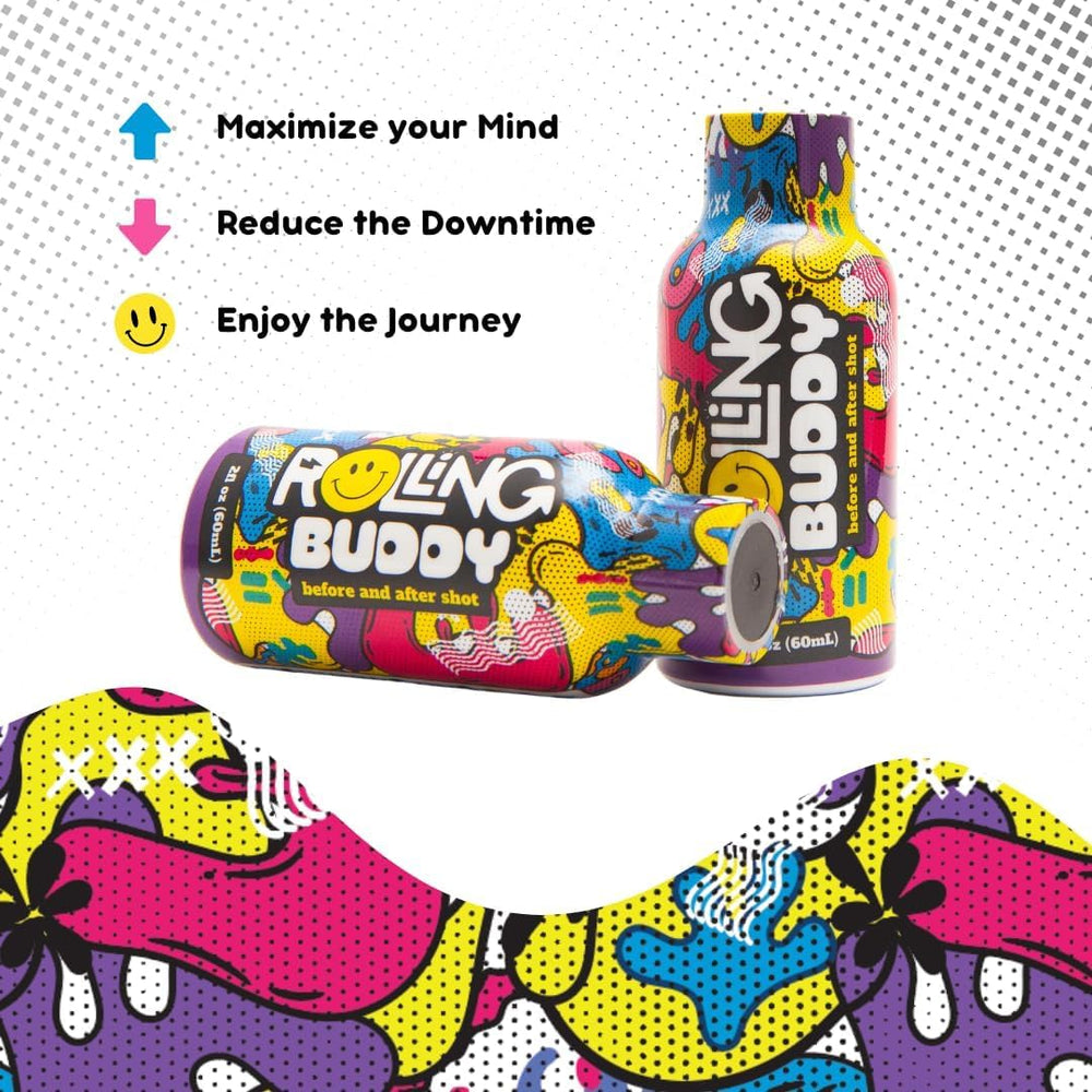 Rolling Buddy brain-health-visual illustrates vitamin support during parties