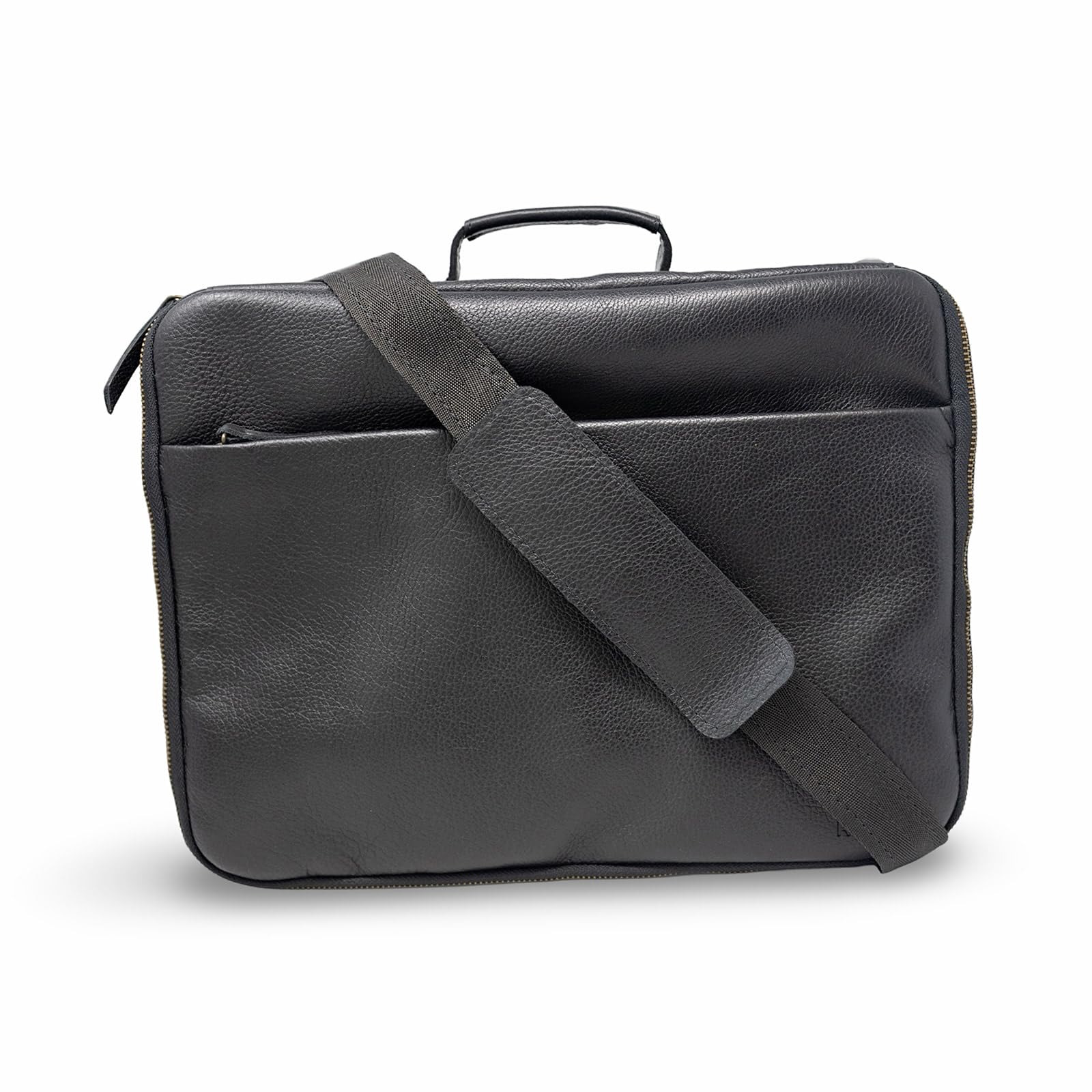 ROMFRE CPAP Travel Bag with full-grain leather for a discreet professional travel look