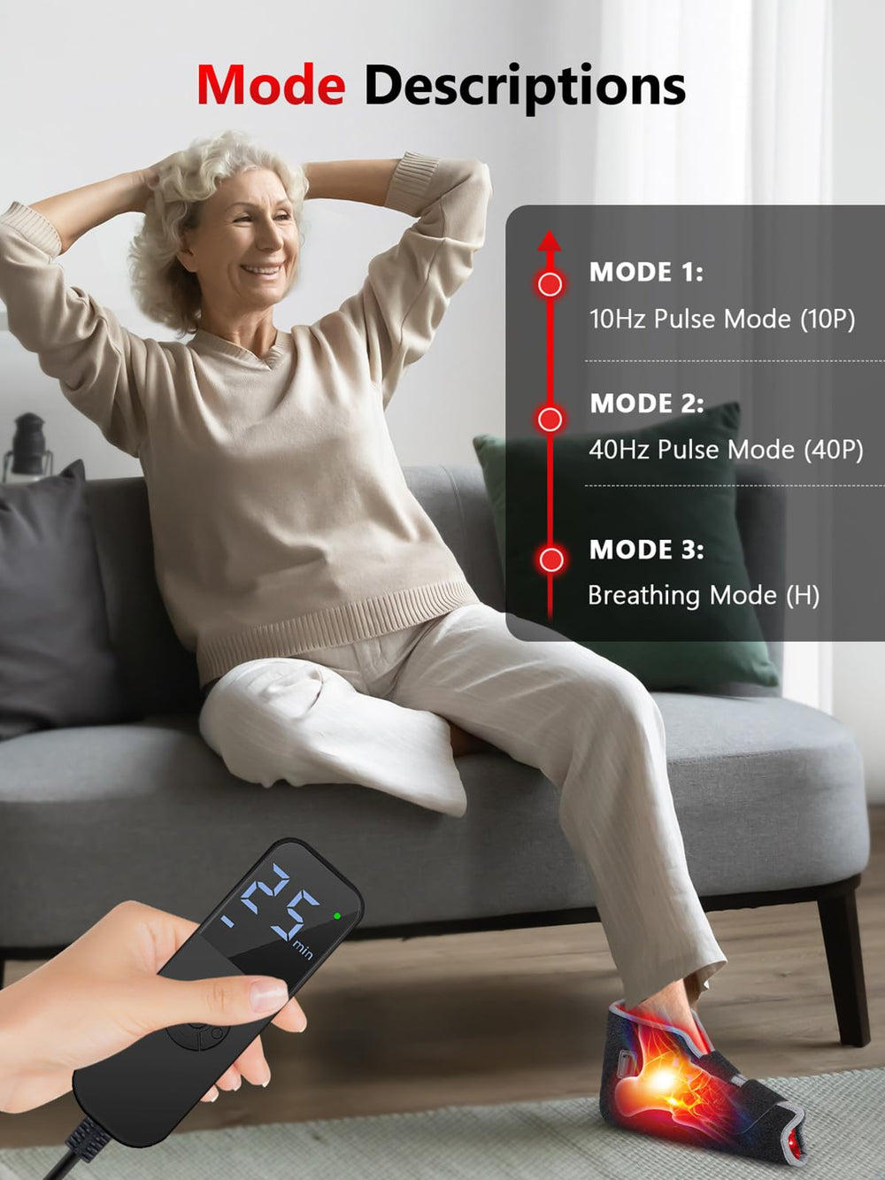 ROMISA controller with LED screen displaying mode and timer settings