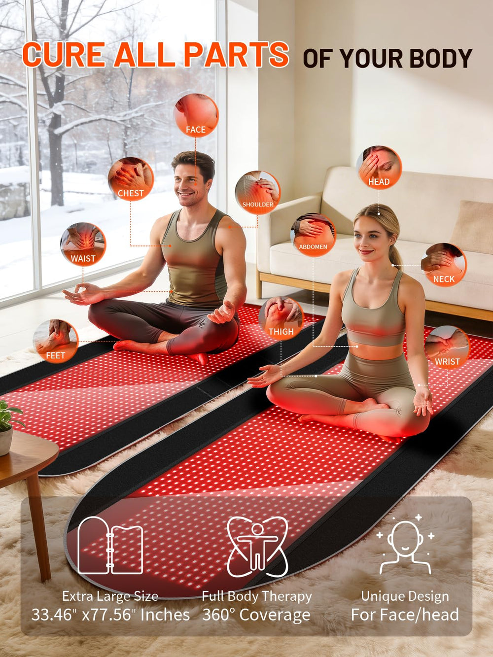 ROMISA dual mats setup demonstrates flexible configuration for separate or combined sessions.