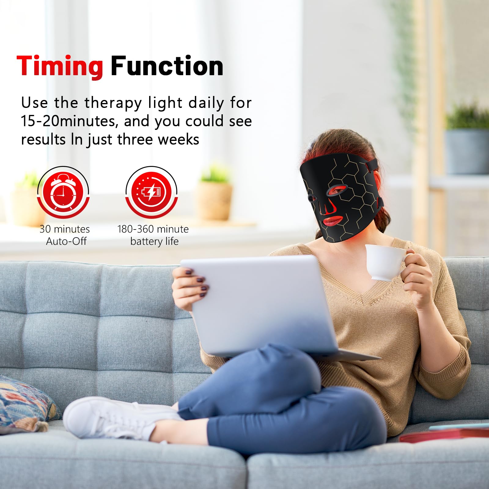 ROMISA ergonomic fit contours most faces for hands-free use.