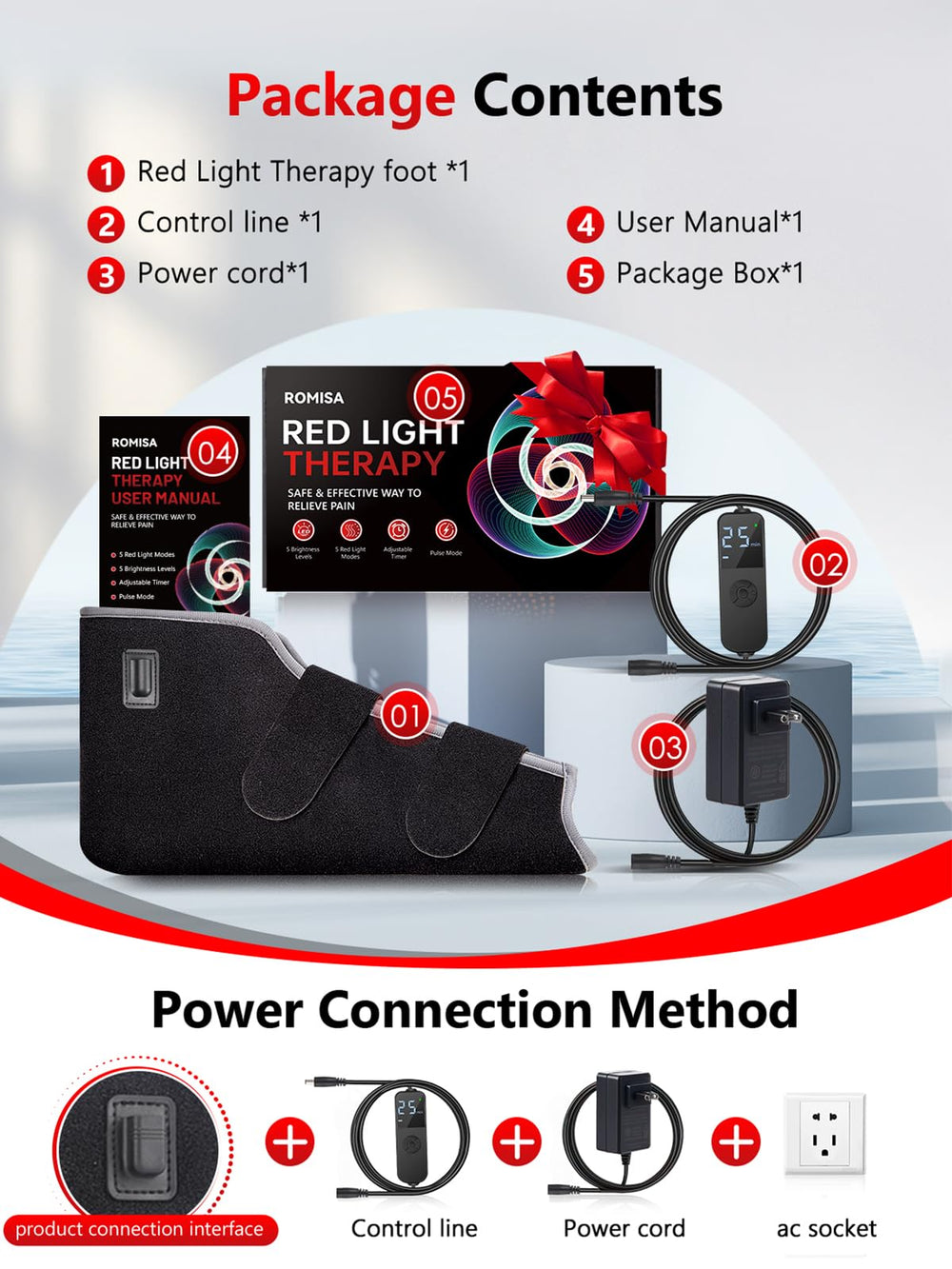 ROMISA home or office scene showing convenient therapy session with the wrap