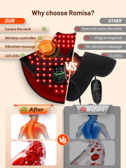 ROMISA neck fits up to 26 inches with adjustable front strap