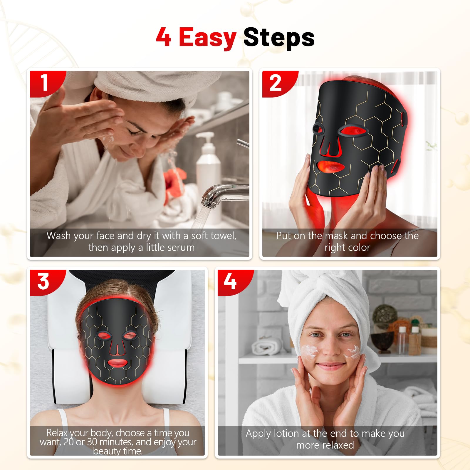 ROMISA usage tip suggests hydrating products after treatment.