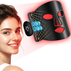 ROMISA red light mask front view for at-home skin glow