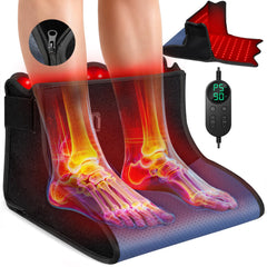 ROMISA red light therapy feet boot front view highlighting full-foot coverage and warmth