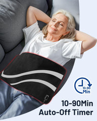 ROMISA Therapy Pad abdomen use for even heat and light coverage.