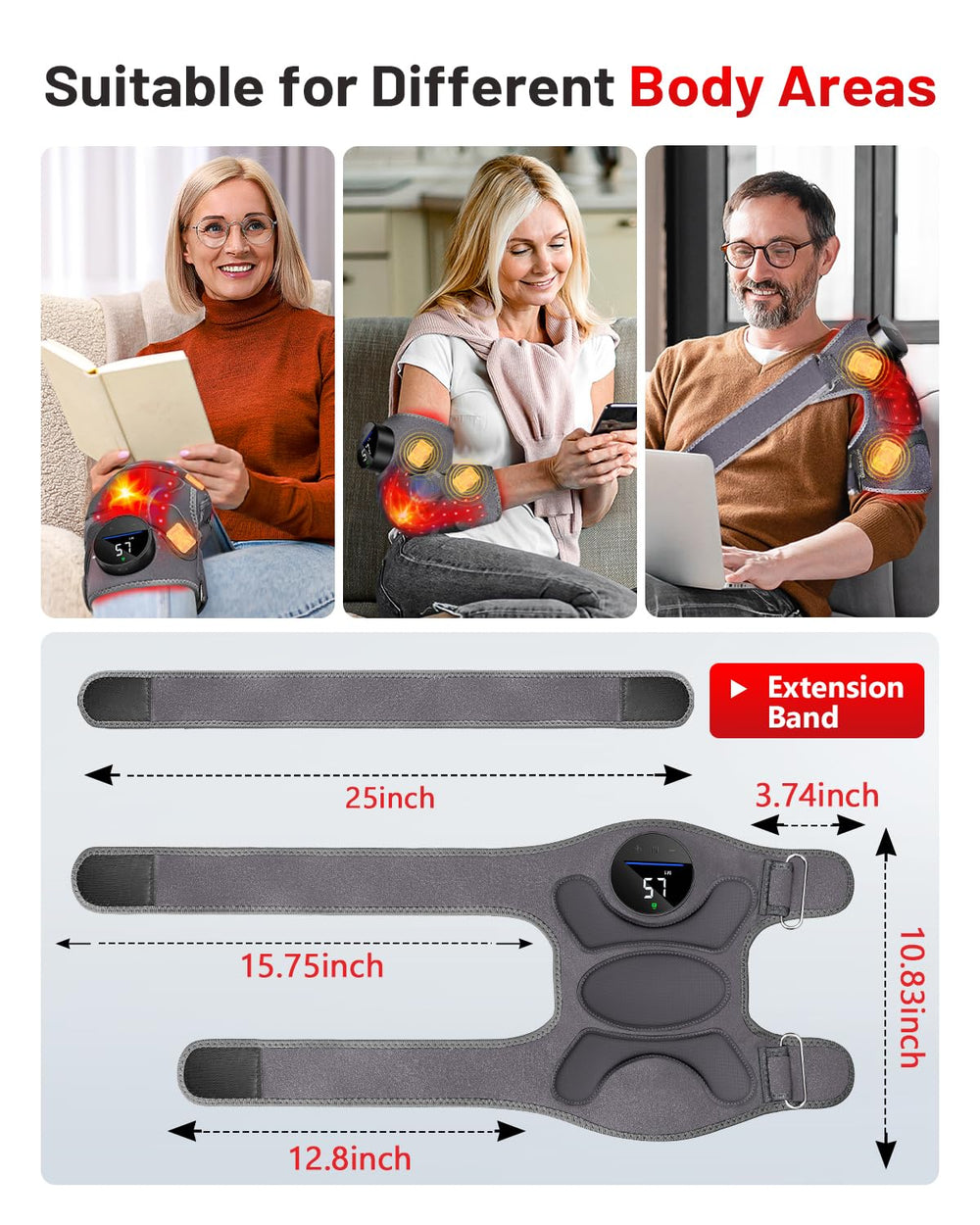 ROMISA Upgraded PRO red light knee brace gift-ready packaging emphasizes thoughtful gifting.