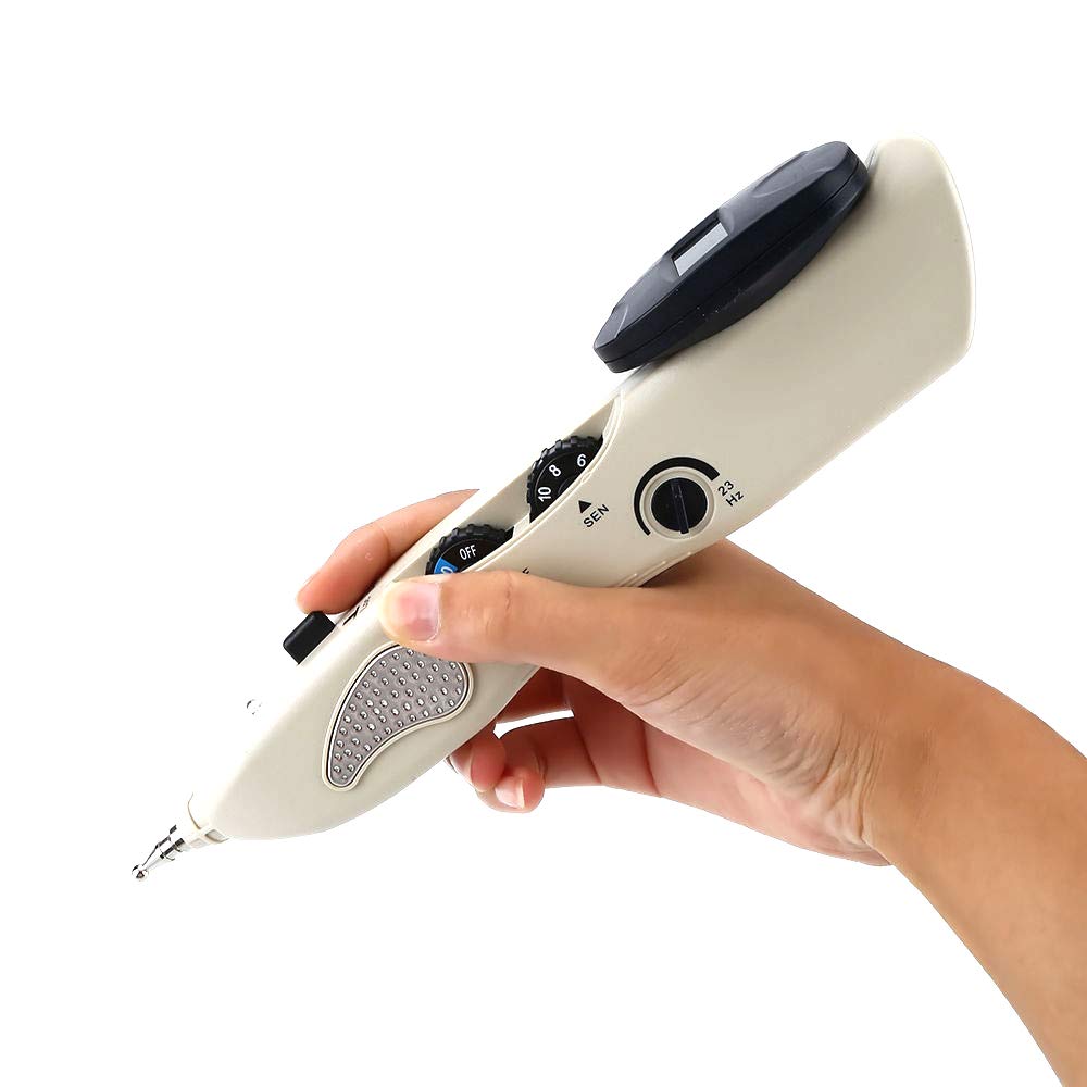 Romonacr laser moxibustion tip shown for precise point therapy.