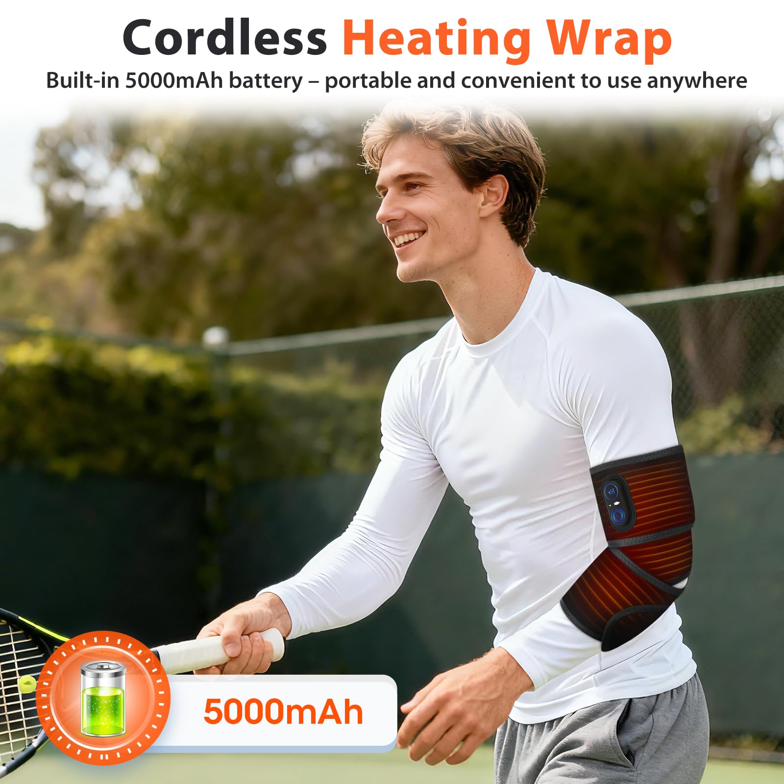 ROMYSE ankle-wrap addressing ankle tension with rapid heat