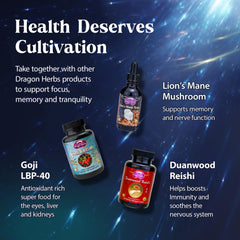 Dragon Herbs Diamond Mind packaging signals premium, plant-based adaptogenic wellness.