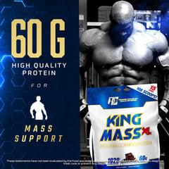 Ronnie Coleman King Mass XL chocolate milkshake in a glass