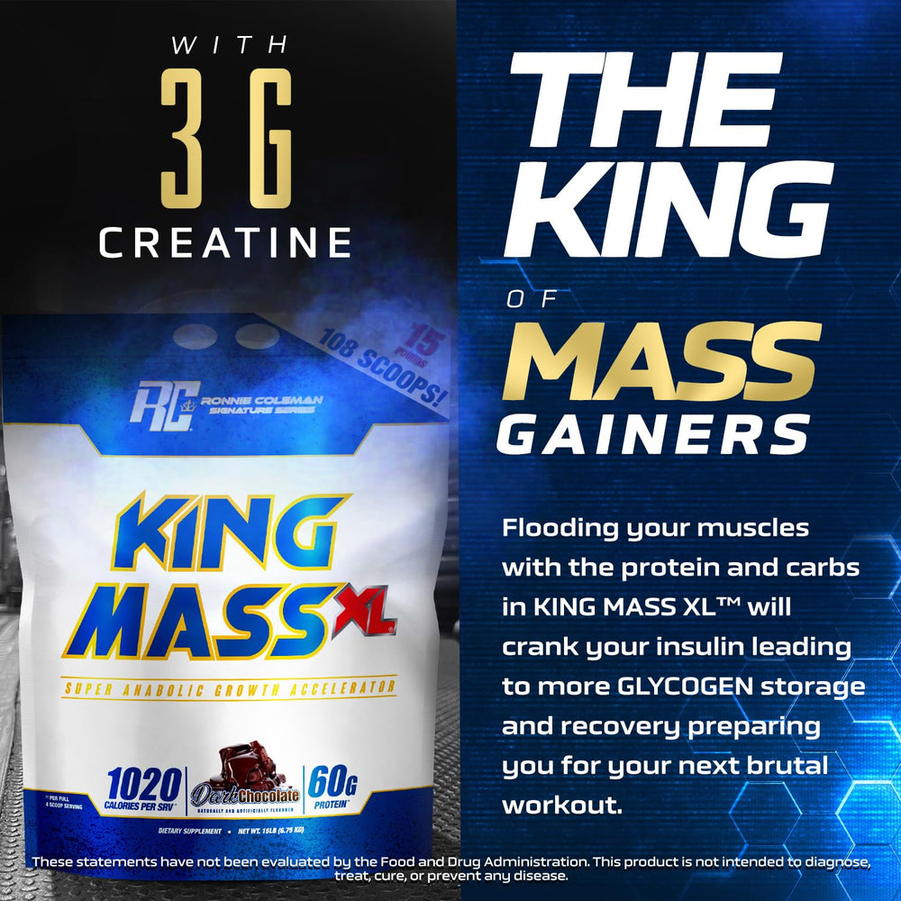 Ronnie Coleman King Mass XL ingredients chart and blend