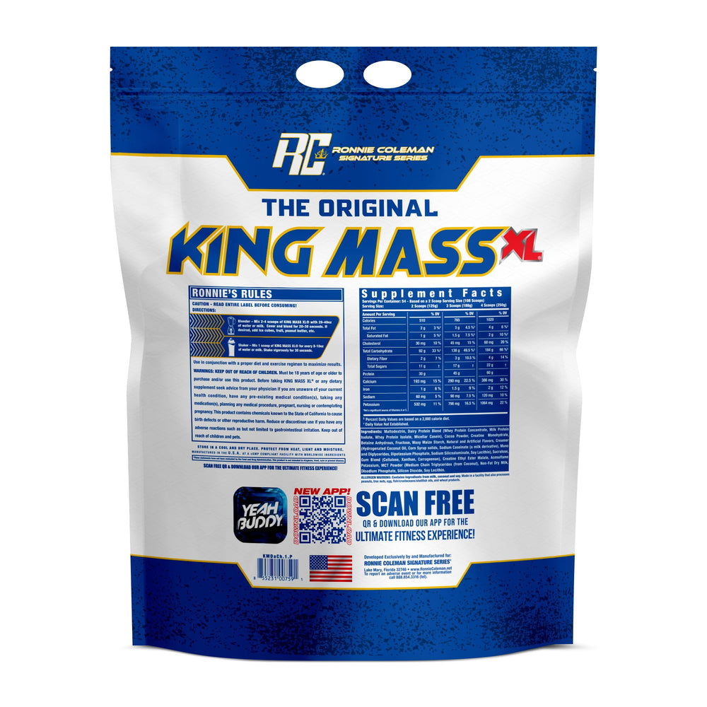 Ronnie Coleman King Mass XL kitchen setup for meal prep