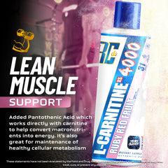 Ronnie Coleman L-Carnitine XS 4000 Liquid measuring for serving
