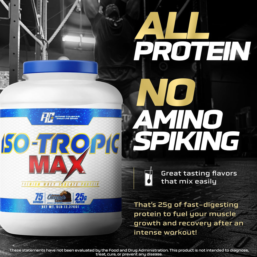 Ronnie Coleman whey isolate post workout shake ready to drink