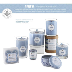 Root Candles Seeking Balance wick closeup showing clean burn and premium quality