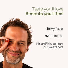ROOT LABS Sea Moss Gummies ingredients panel spotlights Ashwagandha and Black Seed Oil.