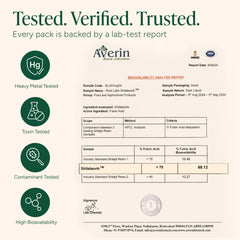 ROOT LABS Shilajit Gummies third-party test certificate visible on packaging