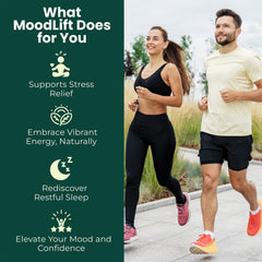 MoodLift matcha detail highlights calm energy with natural caffeine and L-Theanine.