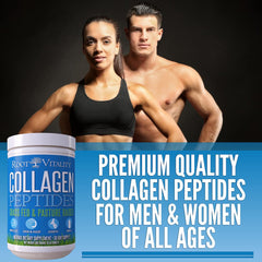 Root Vitality collagen powder unflavored label, ideal for drinks.